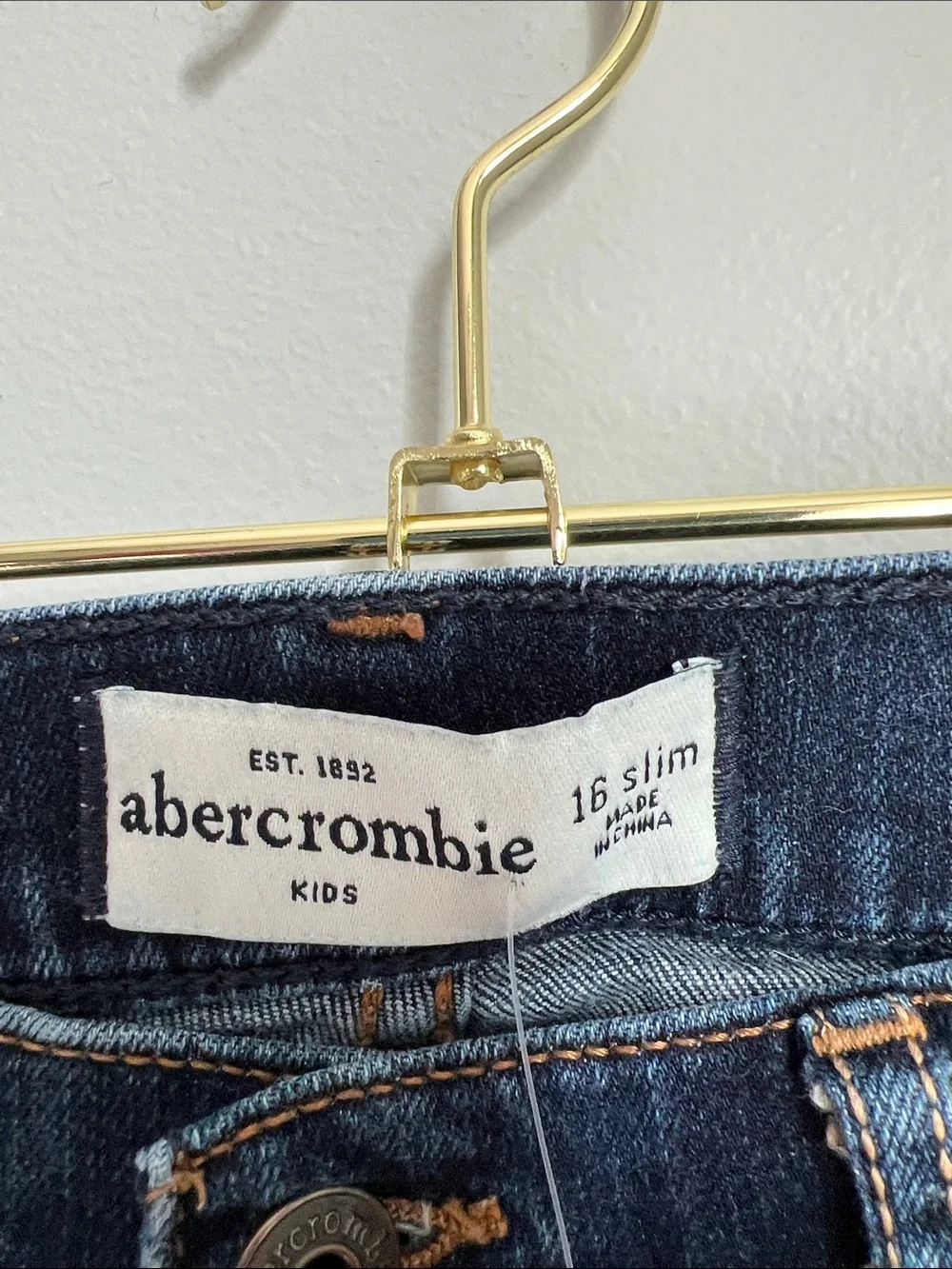 Abercrombie Kids | Deep Indigo Skinny Denim Jeans Size 16 Slim